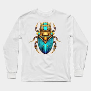 Ancient Egypt Beetle #7 Long Sleeve T-Shirt